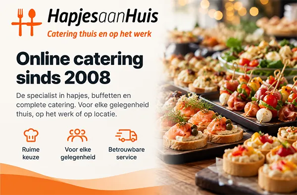 Onderdeel van Hapjes aan Huis - Online catering sinds 2008